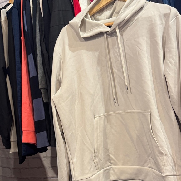 43. Lazypants • Cream Hoodie XL PTP 25” L23” - Picture 2 of 2